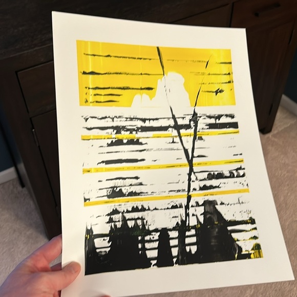 Original Abstract Painting "Western" 11x14 on Yupo Paper - Picture 3 of 11